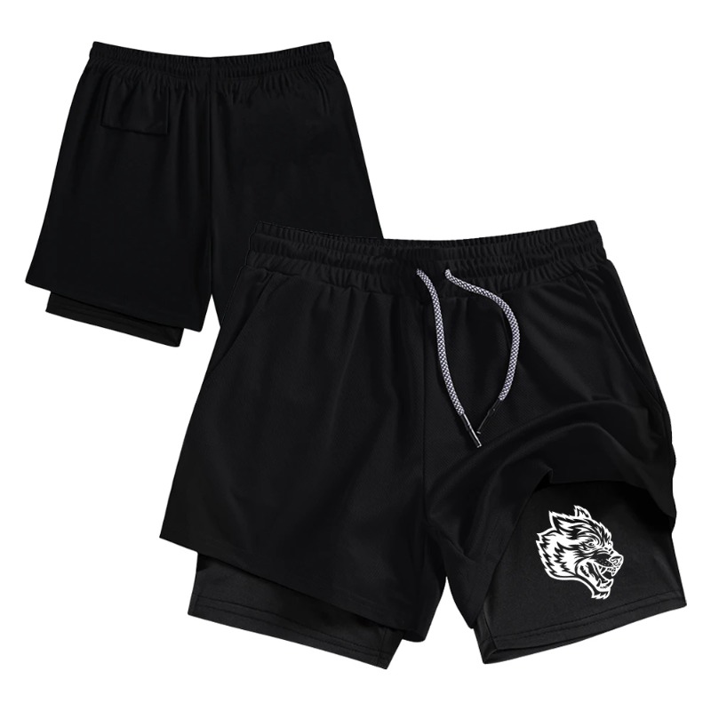 Compression Shorts Athletes - Мужские двухслойные шорты для уличной моды,