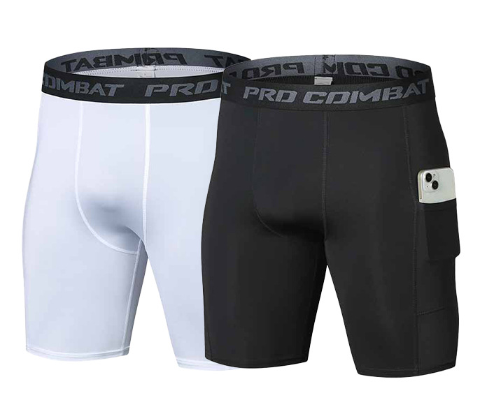 Compression Shorts Athletes - Мужские спортивные шорты с карманами, компрессионные